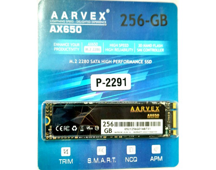 AARVEX SSD 256GB M.2 (AX650)